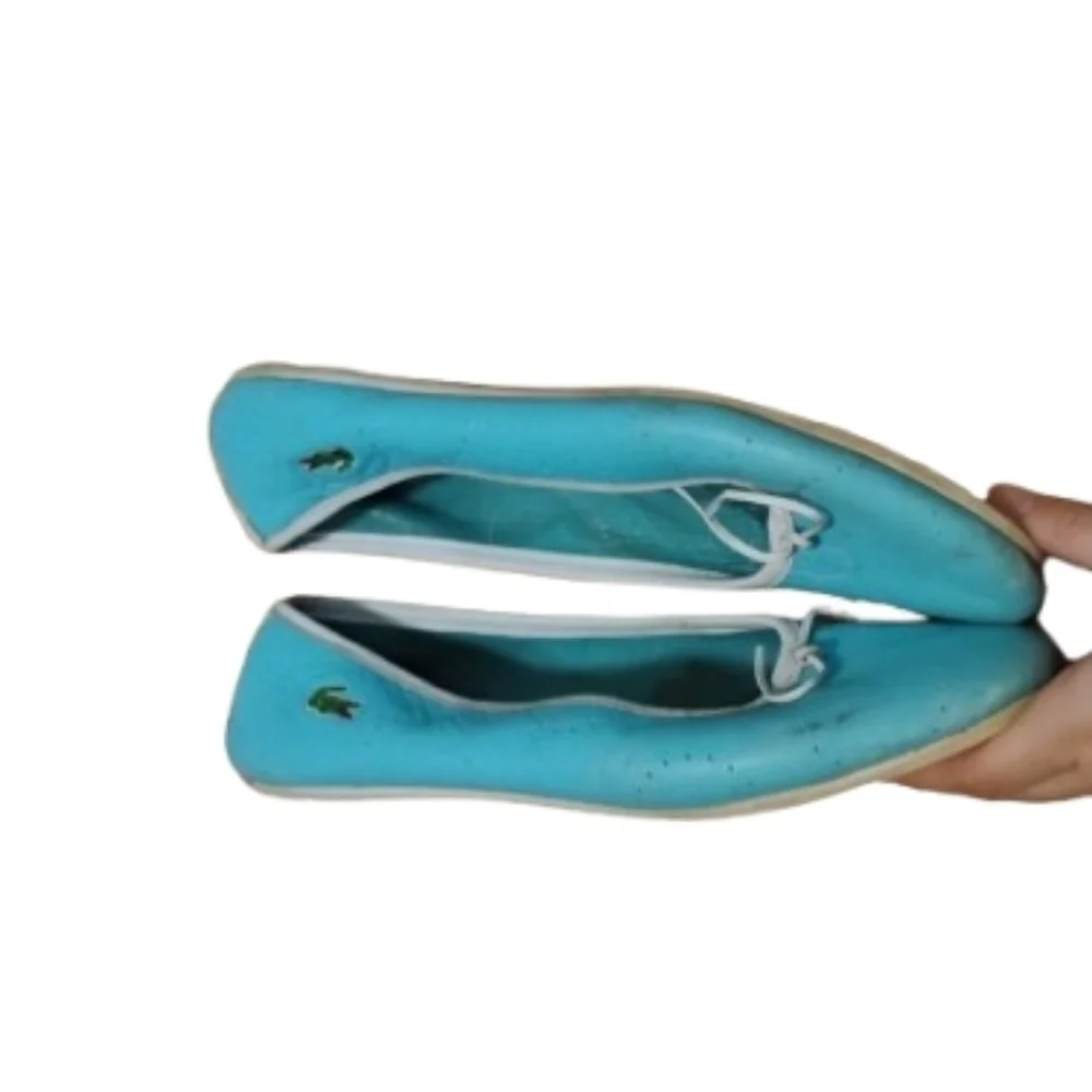 Vintage 2000s Lacoste Balletcore Arabesque Circle Ballet Flats Sz 8